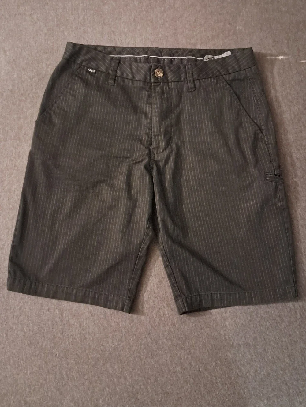 Fox Racing black pinstripe shorts Size 32 Men's